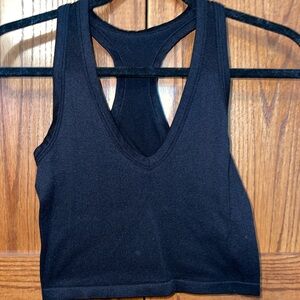 Black crop top